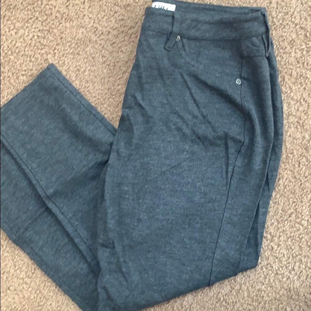Cato size 16 gray business straight leg stretch